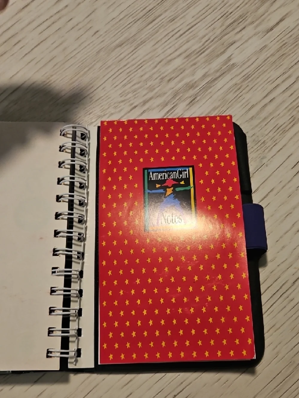 American Girl Purple Spiral Planner with Black Folio Circa 1997